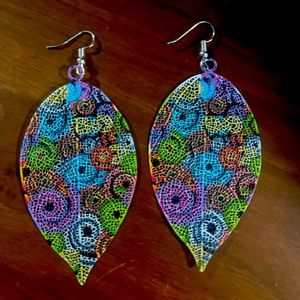 Fun & Flirty Colorful Peacock 🦚 Earrings